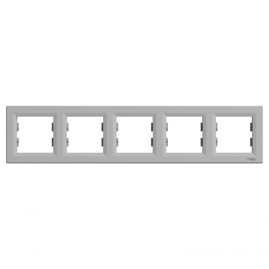 ASFORA Ramka 5-krotna pozioma aluminium EPH5800561