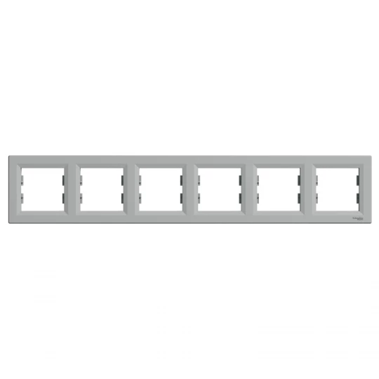 ASFORA Ramka 6-krotna pozioma aluminium EPH5800661