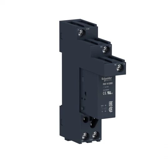 Przekaźnik interfejsowy, Zelio RSB, 1 C/O, 24 V DC, 12A, z gniazdem RSB1A120BDS