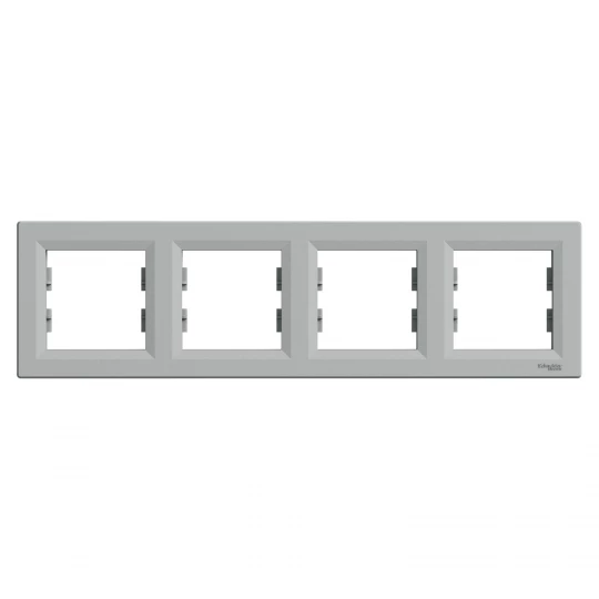ASFORA Ramka 4-krotna pozioma aluminium EPH5800461