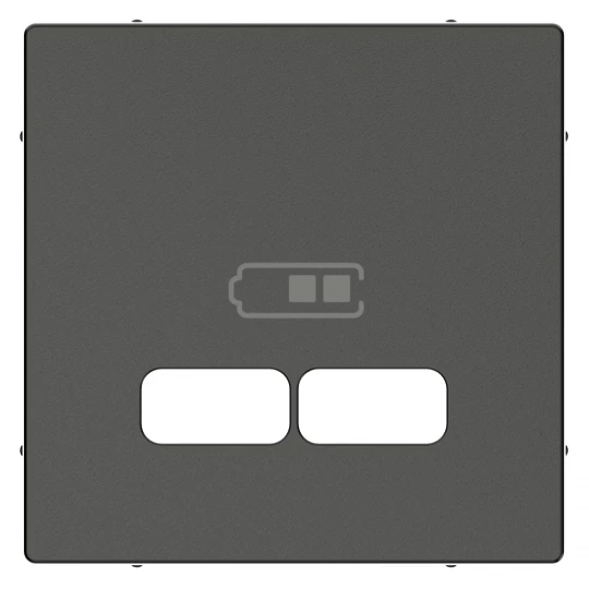 Płytka cent. gn.ład.USB antracytowy SysM MTN4367-0414