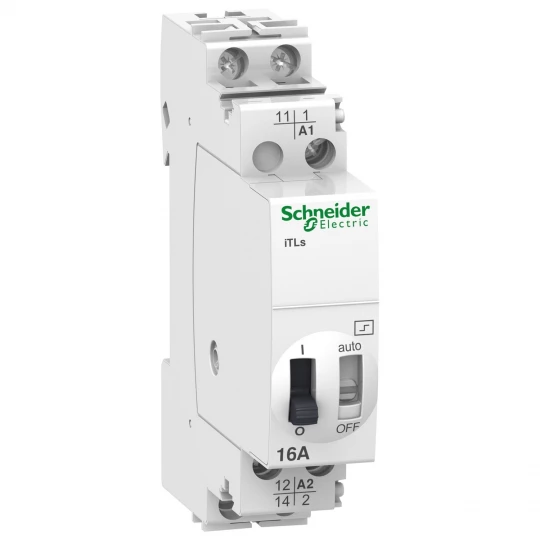 Przekaźnik impulsowy iTLs 1p 1 NO 16A cewka 12 V DC 24 V AC 50/60 Hz A9C32111