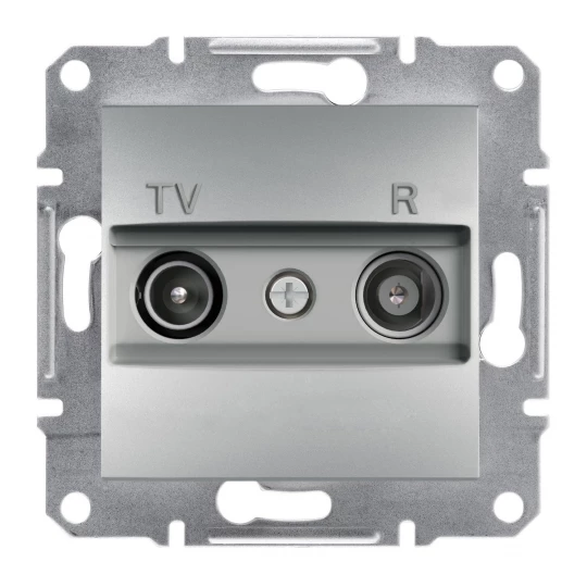 ASFORA Gniazdo RTV przelotowe (4dB) bez ramki aluminium EPH3300261