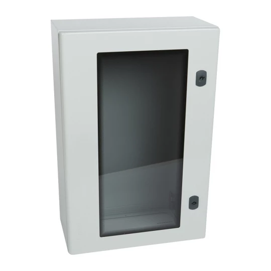 Obudowa metalowa z oknem ATLANTIC 600x400x200 IP66 z płytą 036929