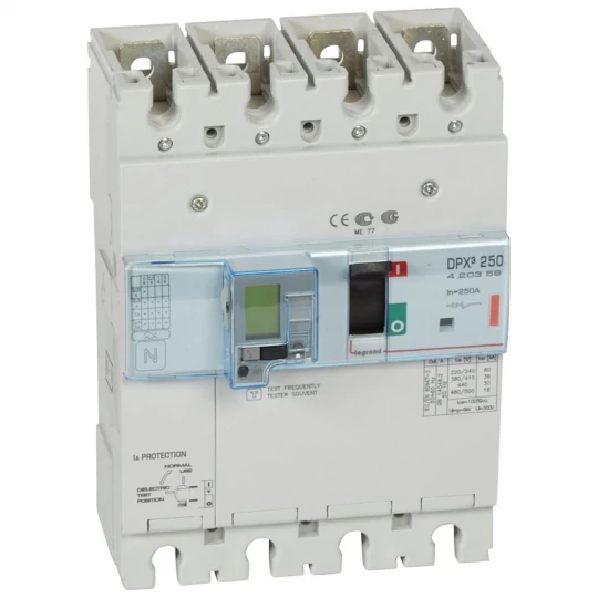 Wyłącznik mocy z modułem różnicowoprądowym 250A 4P 36kA DPX3 250 EL+BL.R 420359