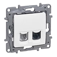 NILOE Gniazdo teleinformatyczne RJ11+RJ45 kat.5 UTP białe 764570