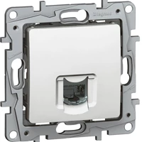 NILOE Gniazdo komputerowe RJ45 kat. 6 UTP białe 764573
