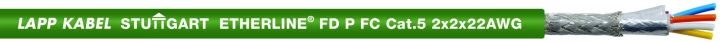 Przewód teleinformatyczny ETHERLINE FD P FC kat.5 2x2xAWG22/7 2170894 /bębnowy/