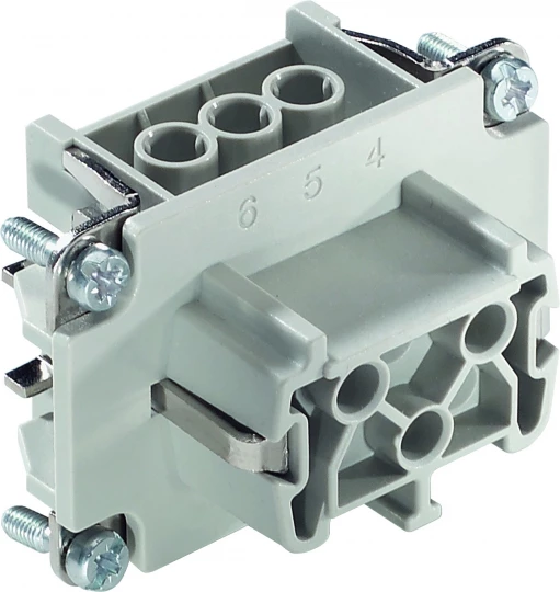 Wkład złącza 6P+PE żeński 16A 500V EPIC H-BE 6 BF 10401000