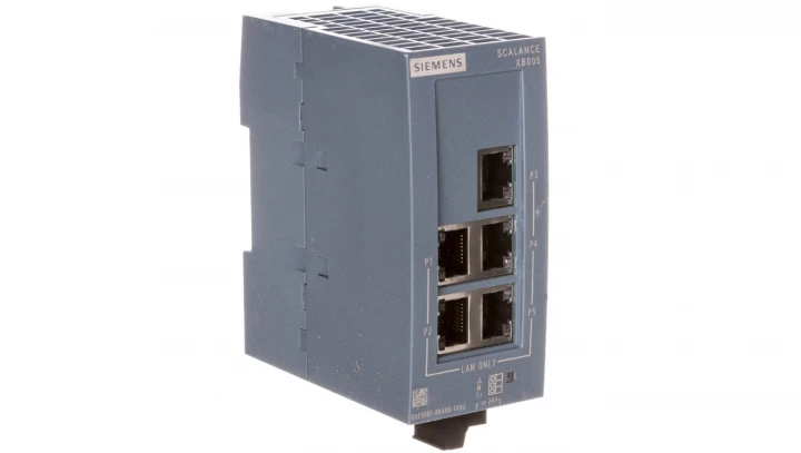 Switch przemysłowy niezarządzalny 5 portów RJ45 10/100 Mb/s SCALANCE XB005 6GK5005-0BA00-1AB2
