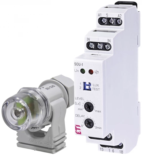 Automat zmierzchowy 16A 230V 1-50000lx DIN SOU-1 230V 002470011