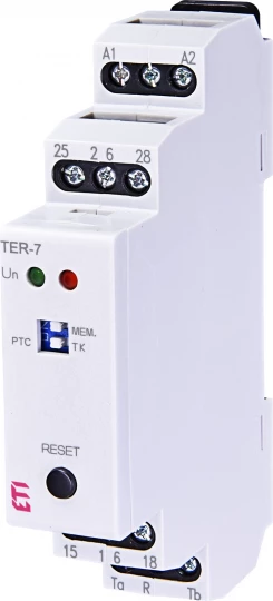 Termostat modułowy analogowy 1P 8A 24-230V AC/DC IP40 TER-7 002471804