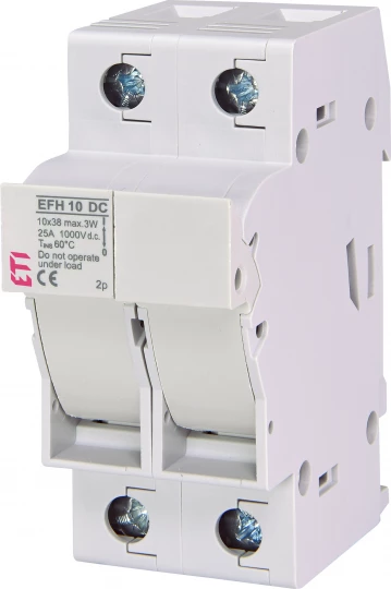 Podstawa bezpiecznikowa 2P 25A 1000V DC 10x38mm EFH 10 DC 002540203
