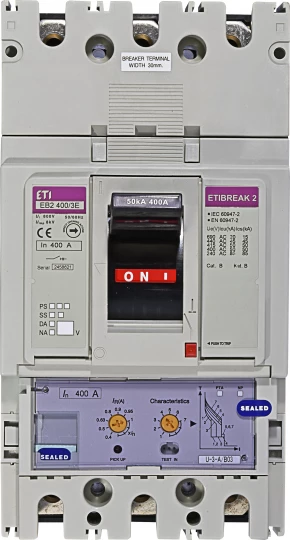 Wyłącznik mocy 3P 400A 50kA /wyzwalacz elektroniczny/ EB2 400/3E 004671112