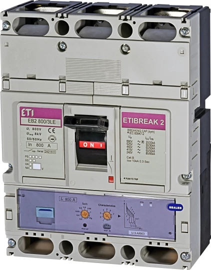 Wyłącznik mocy 3P 800A 50kA /wyzwalacz elektroniczny/ EB2 800/3LE 004672180