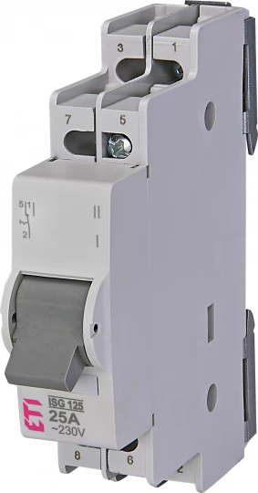Przełącznik dwupołożeniowy 1P 25A ISG 125 760312104