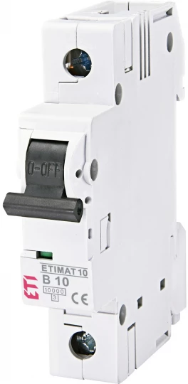 Wyłącznik nadprądowy 1P B 10A 10kA AC ETIMAT10 002121714