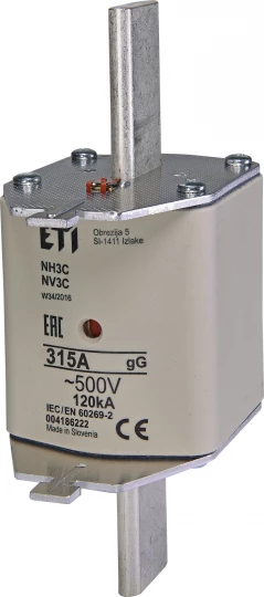 Wkładka bezpiecznikowa KOMBI NH3C 315A gG 500V WT-3C 004186222