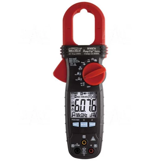 BM076 Miernik cęgowy 600A AC TRMS,AmpTip, w.faz, Brymen