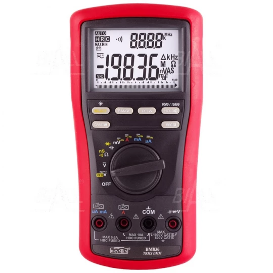 BM836 Multimetr TRMS 4 1/2cyfry VFD & Hz BeepLit ACV 5kHz Brymen