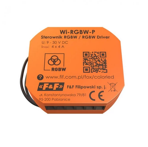FOX Sterownik LED RGBW Wi-Fi 12/24V DC Color LED Wi-RGBW-P