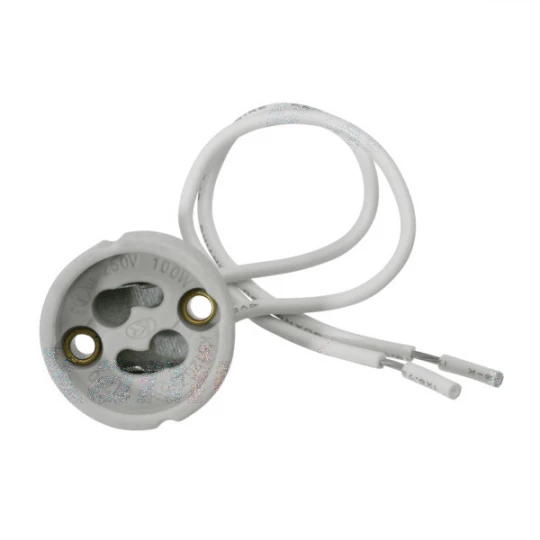OPRAWKA GU10 PORCELANOWA (kabel 15cm) HLDR-GZ10 230V JDR GU10