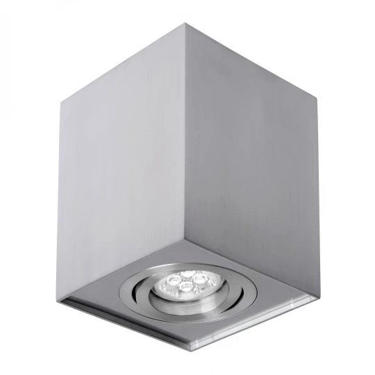 CHLOE GU10 NATYNKOWA GU10 250V IP20 97x97x125mm SREBRNY kwadrat. ruchoma SLIP004004