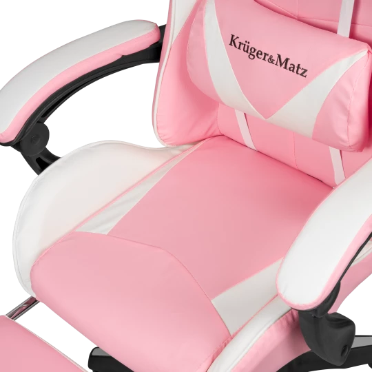 Fotel gamingowy Kruger&Matz GX-150 Biało-różowy