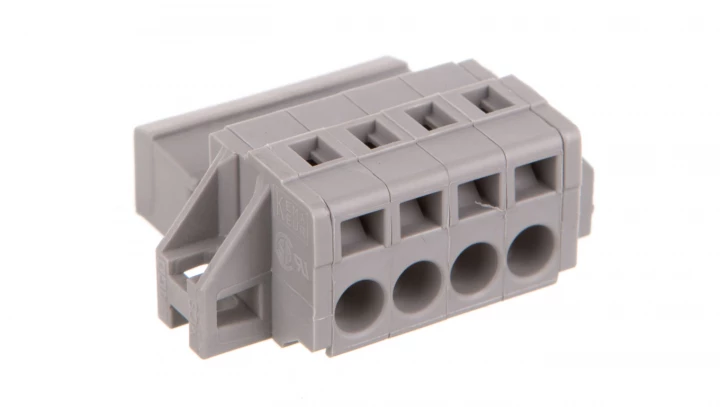Wtyk MCS-MIDI Classic 4-biegunowy szary raster 5mm 231-604/019-000 /50szt./
