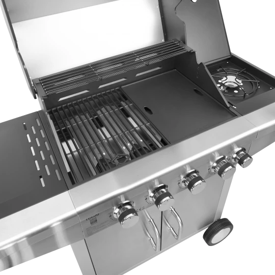 Teesa BBQ 5001 Master Grill gazowy - 5 palinków - miejsce na butlę