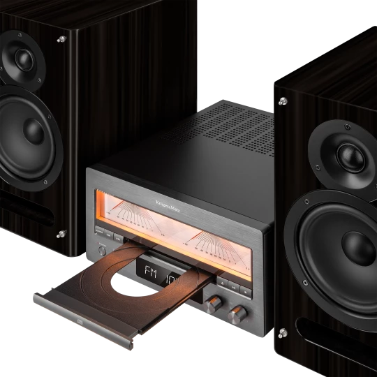 Wieża HiFi Kruger&Matz KM1995 (Wzmacniacz klasy A, CD, USB, Bluetooth, radio cyfrowe DAB+, FM)
