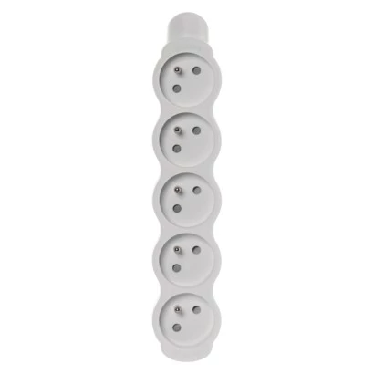 Gniazdo /rozgałęźnik/ do przedłużacza 5-gniazd z/u białe P0500N