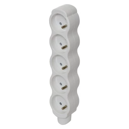 Gniazdo /rozgałęźnik/ do przedłużacza 5-gniazd z/u białe P0500N