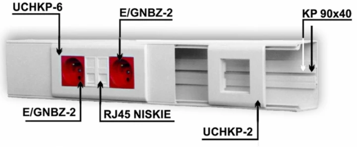 Kanał elektroinstalacyjny KP 130x60 Bi biały 2mb