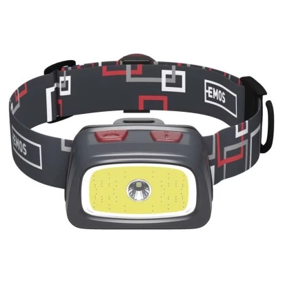 Latarka czołowa LED 330lm COB+CREE 3×AAA P3531