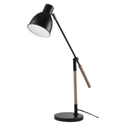 Lampa biurkowa E27 WINSTON 60 cm czarna Z7605