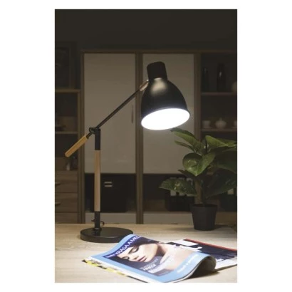 Lampa biurkowa E27 WINSTON 60 cm czarna Z7605