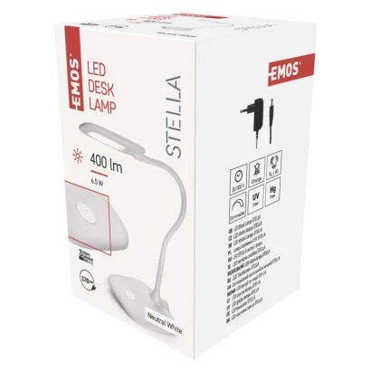 Lampa biurkowa LED STELLA biała