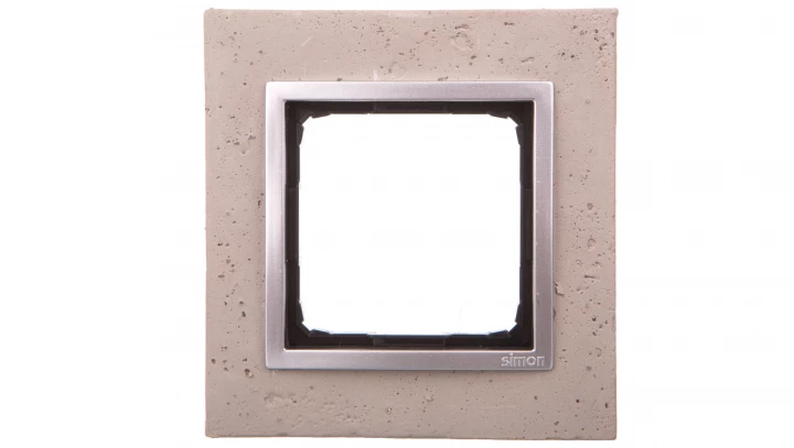 Simon 54 Nature Ramka pojedyncza beton - BUTTI CEMENTI DRN1/92