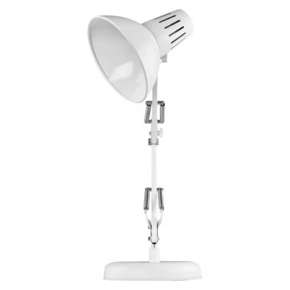 Lampa biurkowa E27 DUSTIN 46 cm biały