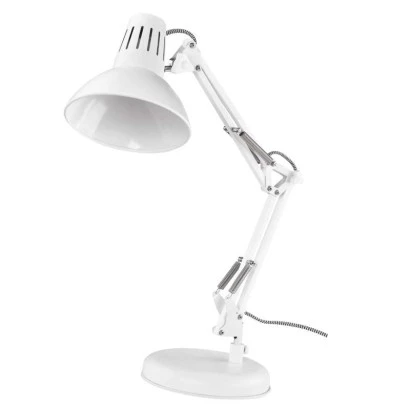 Lampa biurkowa E27 DUSTIN 46 cm biały