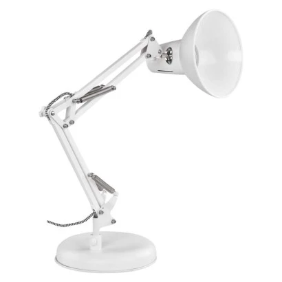 Lampa biurkowa E27 DUSTIN 46 cm biały
