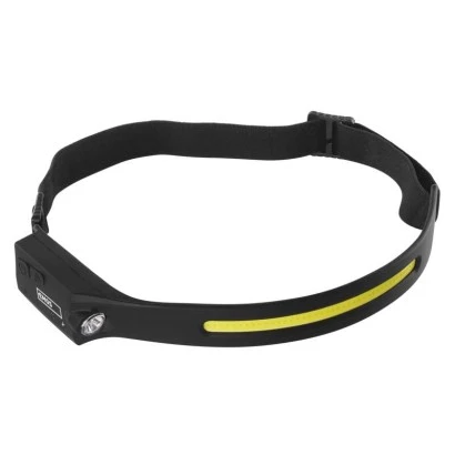 Latarka czołowa LED COB, 380 lm Li-Pol 1200mAh ładowalna