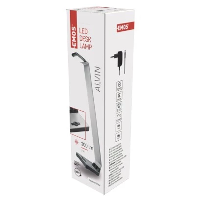 Lampa biurkowa LED ALVIN srebro Z7607S
