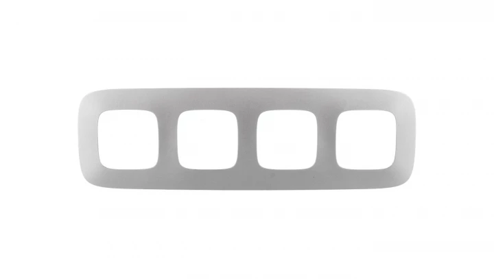 VALENA ALLURE Ramka poczwórna aluminium 754394