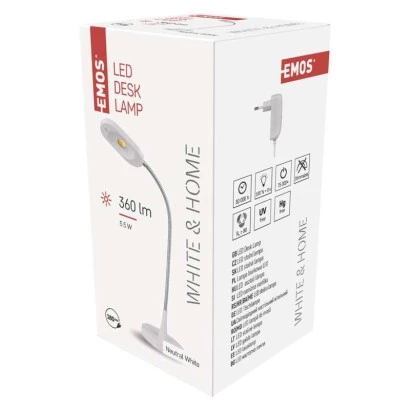 Lampka biurkowa 6W 320lm HT6105 biała Z7523W