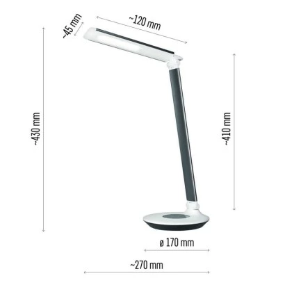 Lampa biurkowa LED DEXTER czarna Z7594