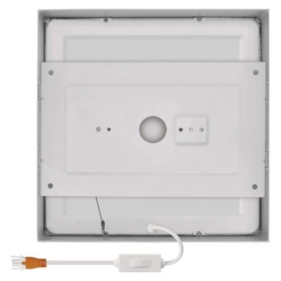 Panel LED natynkowy NEXXO, kwadrat, biały, 7,6W, CCT