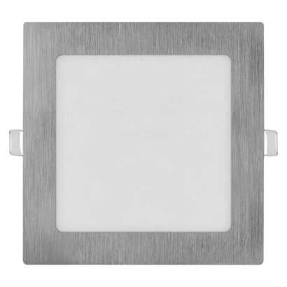 Panel LED wpuszczany NEXXO, kwadrat, srebrny, 12W, CCT