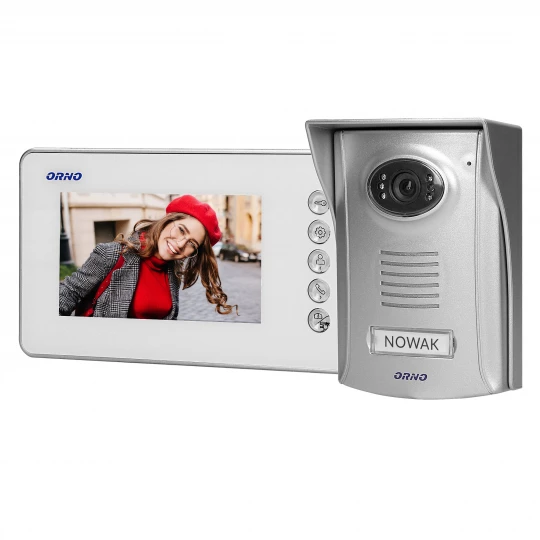 Zestaw wideodomofonowy bezsłuchawkowy, kolor LCD 4,3